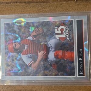 Johnny Bench 15th Anniversary Baseball Card